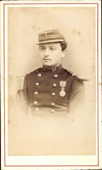 Cdv Portrait Franz Sischer Soldat Dritte Republik Regt Nr