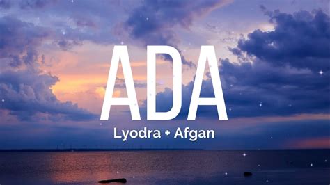 Afgan Lyodra Ada Lyrics Youtube