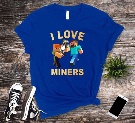 Minecraft I Love Miners Funny Meme T Shirt Meme Minecraft Etsy