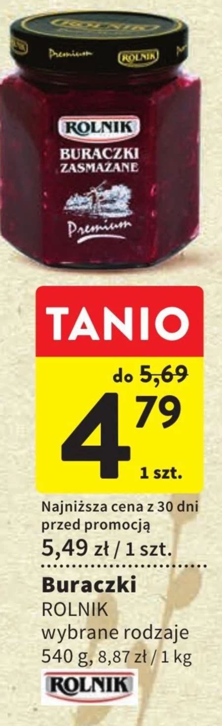 Buraczki Tarte Rolnik 15 TANIEJ Promocja Intermarche Super Ding Pl