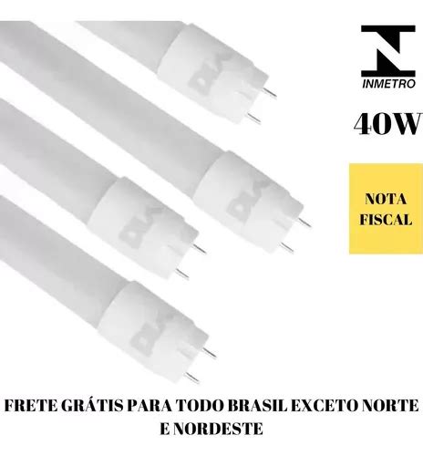 Kit 10 Lâmpada Led Tubular Ho 240cm 40w 4000k Branco Neutro Cor Da Luz