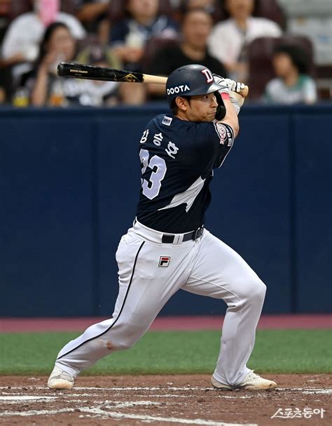 ‘홈런→3루타→2루타→단타 강승호 Kbo 30번째 힛 포 더 사이클｜스포츠동아