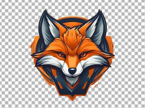 Le Logo De La T Te De Renard Sur Un Fond Transparent Psd Premium