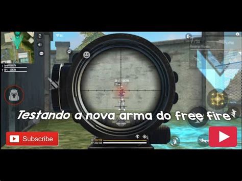 Testando A Nova Arma Do Free Fire YouTube