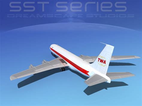 Boeing 707 320 SS Trans World Airways 1 3D Model 59 Unknown Max