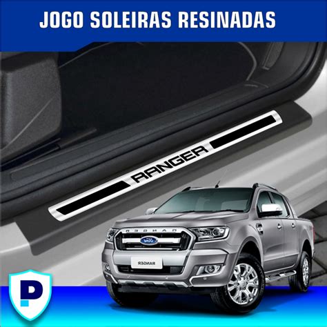 Jogo de Soleira Ford Ranger Resinada Kit 8 Peças Shopee Brasil