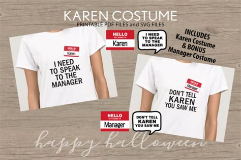 Funny Karen Halloween Costume Hello My Name is Karen I Need | Etsy