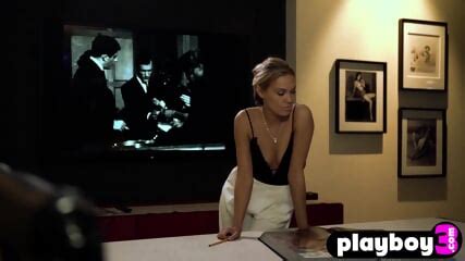 Old But Gold Playboy Striptease Action With Sexy Blonde Playboy Models Slim Pearly