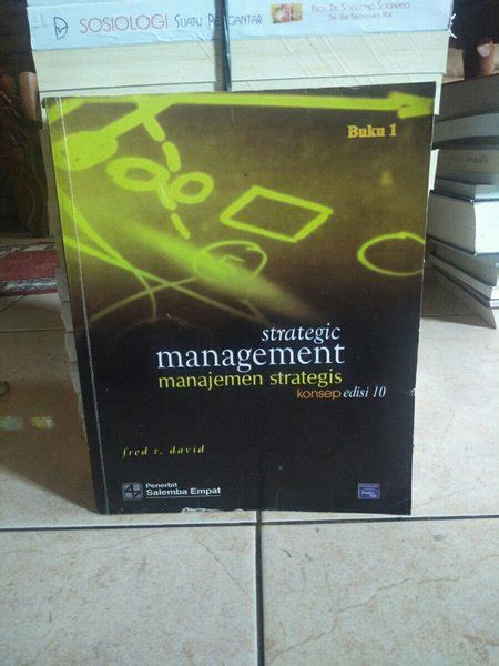 Jual Ori Bekas Strategic Management Manajemen Strategis Konsep Edisi