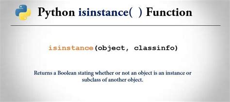 Python Isinstance Function Example And Eplanation