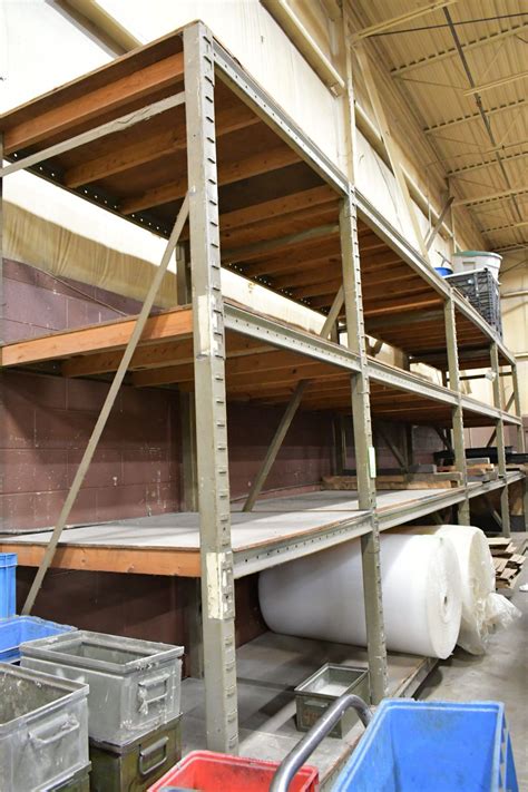 Lot 4 Various Sections 10 High X 48d Pallet Racking With Plywood