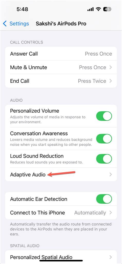 How To Turn On And Use Adaptive Audio On Airpods Pro 2 And Airpods 4 Anc