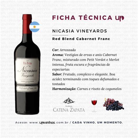 Nicasia Vineyards Red Blend Cabernet Franc 750ml UpVinhos Confira