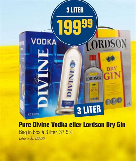 Pure Divine Vodka Eller Lordson Dry Gin Tilbud Hos Otto Duborg