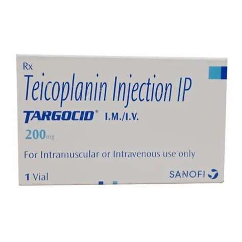 Targocid Teicoplanin Injection Mg At Rs Piece In Ahmedabad