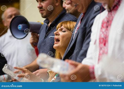 Session Of The Verkhovna Rada Of Ukraine Editorial Stock Image Image