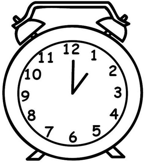 Owl Clock Alarm Clock Coloring Sheets For Kids Coloring Books Clock