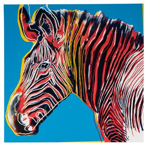 Lot Andy Warhol Grevy S Zebra From Endangered Species