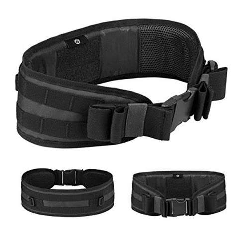 Tactical Battle Belts Molle Waist Belt Padded Velcro Military Combat