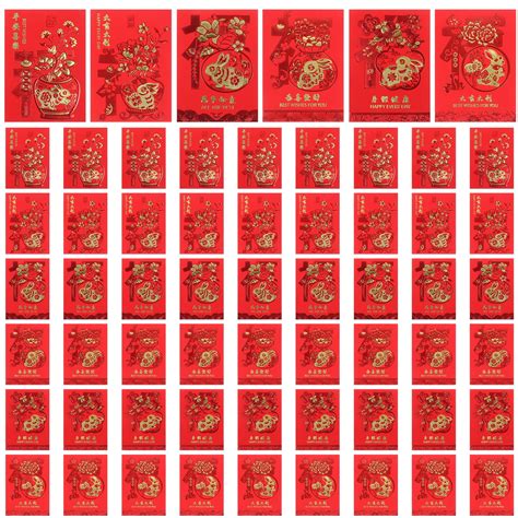 Rabbit Year Red Envelopes Cartoon 2023 Of The Packets Hongbao Chinese