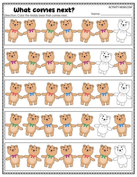 Counting Bears Printable Math Activities – Free Preschool Printables