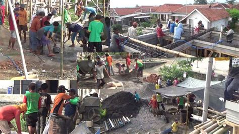 Kompak Dan Seru Proses Pengecoran Masjid Al Ikhlas Di Ponpes