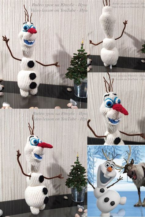 Снеговик Олаф из "Холодное сердце". Snowman Olaf from Frozen. Видео МК ...