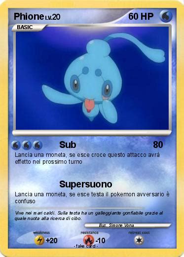 Pokémon Phione 93 93 - Sub - My Pokemon Card