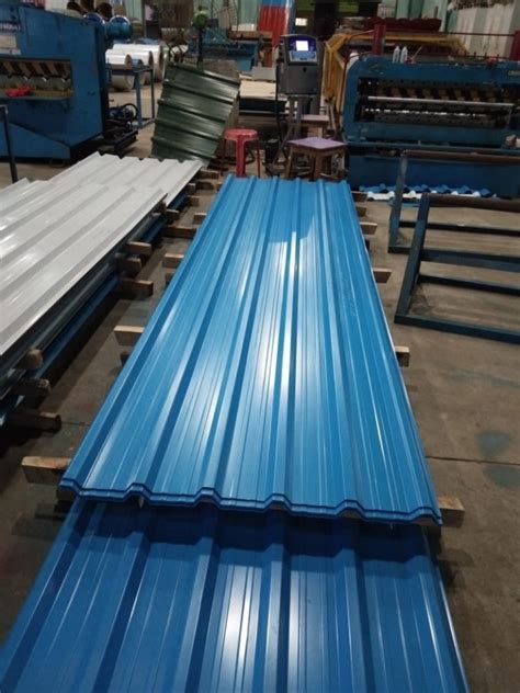 Ppgl Blue Jsw Color Coated Roofing Sheet Thickness Mm At Rs