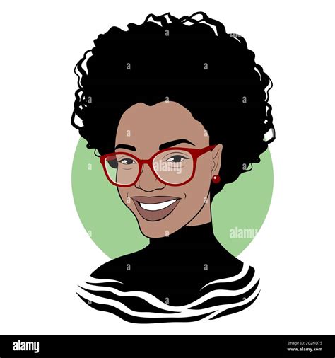 Black Girl In Fashionable Glasses Fancy Black Lady Pretty African