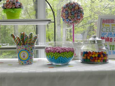 Simple Candy Buffet Birthday Party Ideas Photo 13 Of 13 Catch My Party