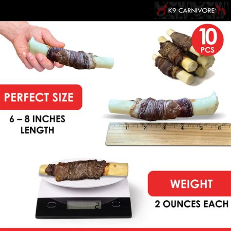 Beef Bones for Dogs K9 Carnivore's Premium Beef wrapped Bones (Pack-10) – K9 CARNIVORE