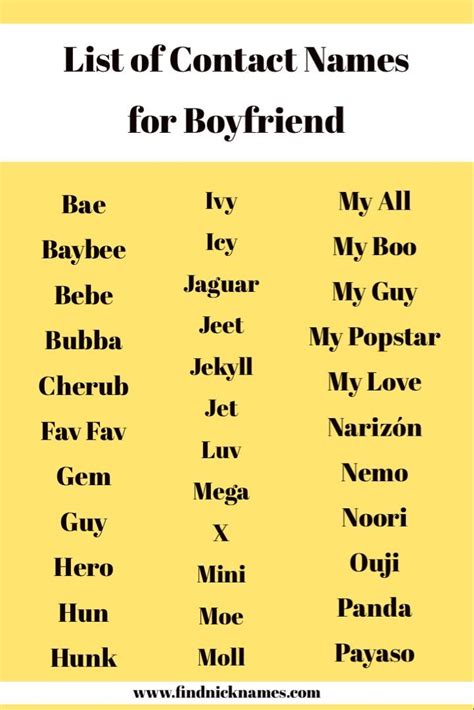 Weird Nicknames For Your Boyfriend