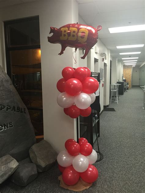 Balloon Bbq Column Balloon Columns Balloon Design Balloons