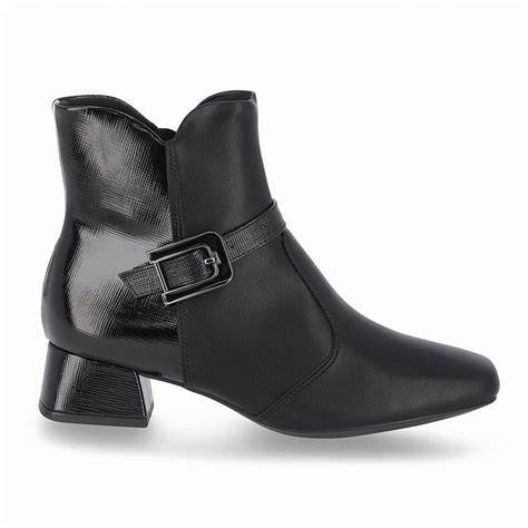 Bota Tati Cano Curto Salto M Dio Preto Shopee Brasil