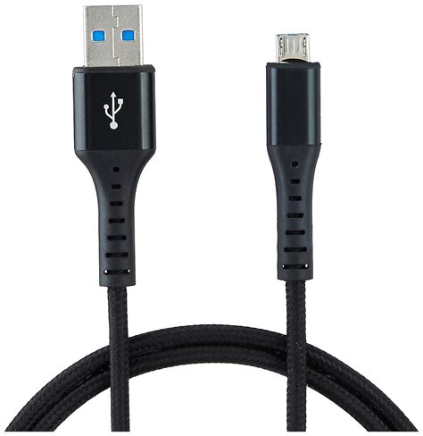 Amazon Basics Fast Charging Braided Micro USB Data Cable Suitable For