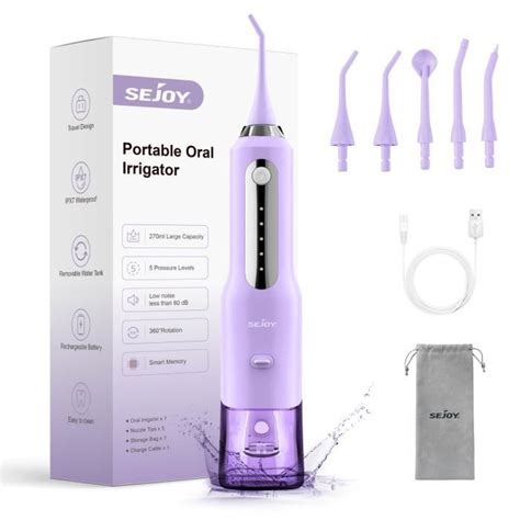 Hydropulseur Jet Dentaire Sejoy Professionnel Irrigateur Oral Portable