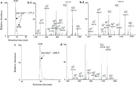 Identification Of D Asp Containing Peptides By Lc Ms Ms Analysis A