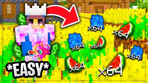 Insane Starter Method On New Skyblock Server Easy Minecraft