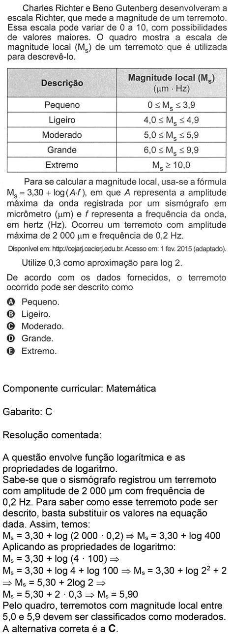 Questão ENEM 158 Prova Amarela ENEM 2019 FTD Resolve