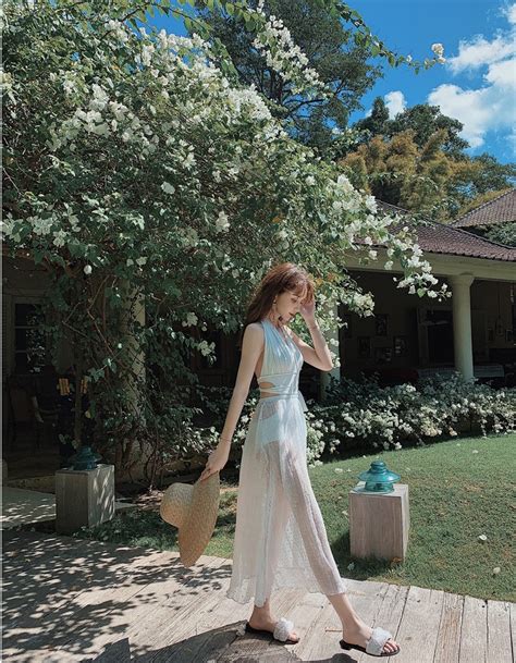 READY STOCK PCS Korean Style Summer Holiday Mood Swimsuit Swimwear Bikini 现货 件套泳衣泳装套装 L