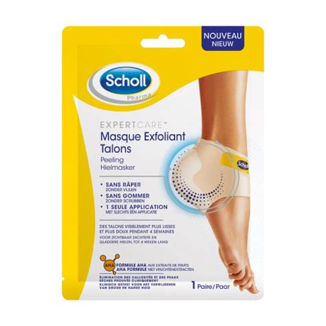 Scholl masque exfoliant talons Callosités rugosités peau sèche