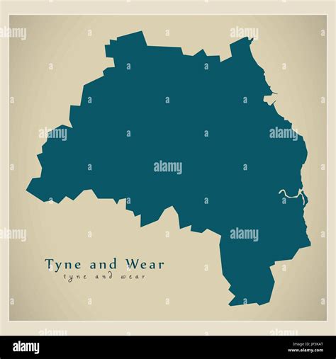 Tyne wear map hi-res stock photography and images - Alamy