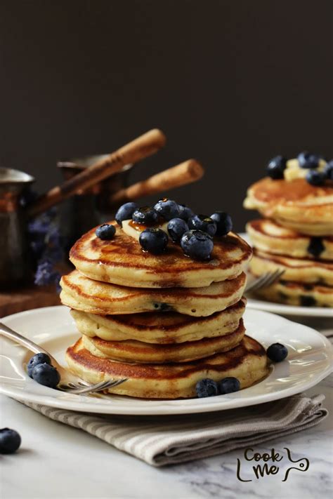 Fluffy Blueberry Pancakes Recipe Cook Me