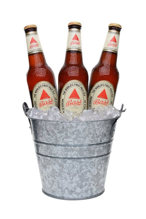 bass pale ale  ice bucket beer bass close bottles  png