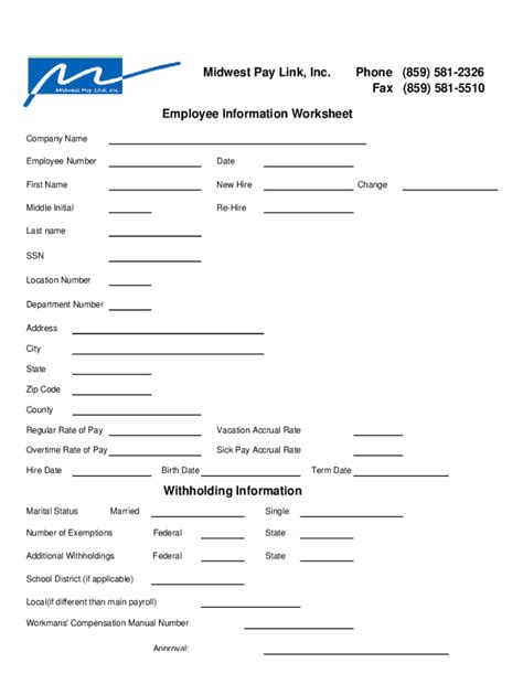 Fillable Online Mpl New Ee Information Worksheet Xls Fax Email Print