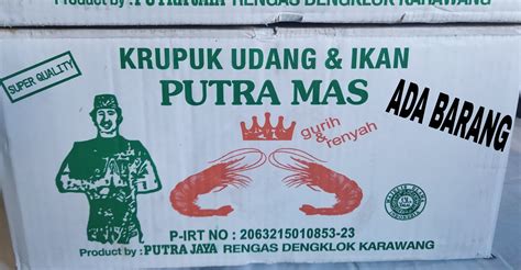 Kerupuk Udang Putra Mas 250gr 500gr 1kg Lazada Indonesia