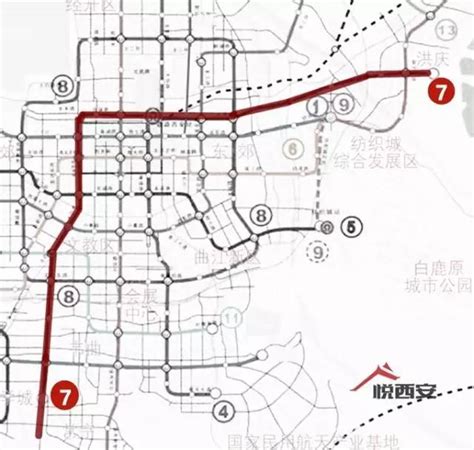 西安23条地铁线路规划图（最新） 西安本地宝