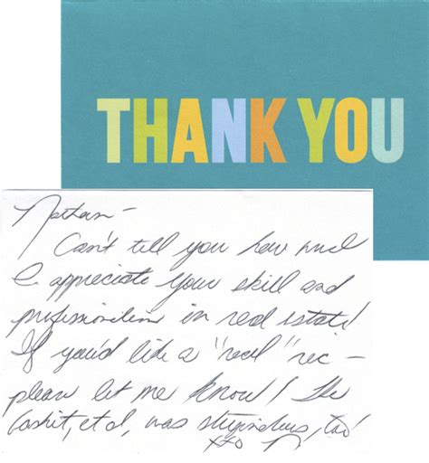 Thank You Notes That Lead To Leads Realty Leadership