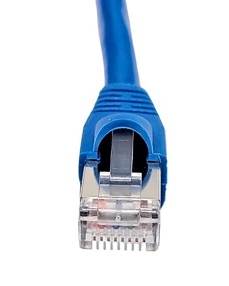 Panduit 100FT Cat6A 10GbE Shielded (S/FTP) Snagless Patch Cable 26AWG — Blue (Single) (UTPSP-C6A-STP-100FT-BL-1PK)
